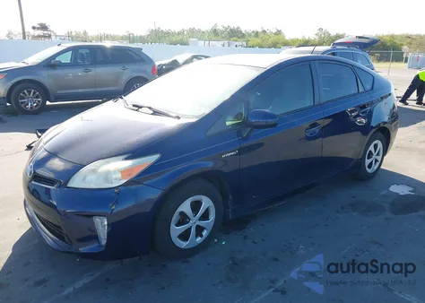 2012 Toyota Prius Three из США, поврежденный, VIN JTDKN3DU7C1562470